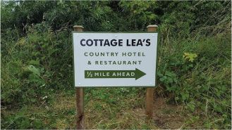 cottage lea's sign.